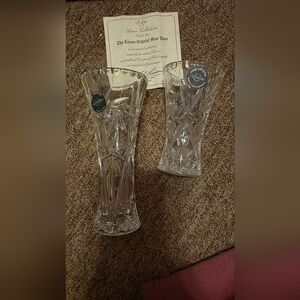 Lenox Crystal Vase Pair - Clear Elegance
